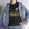 Wildflowers and White Roses, Graphic T-Shirts for Women, Floral Shirt, Womens Short Sleeve, Ladies Graphic Tees #5039TTS