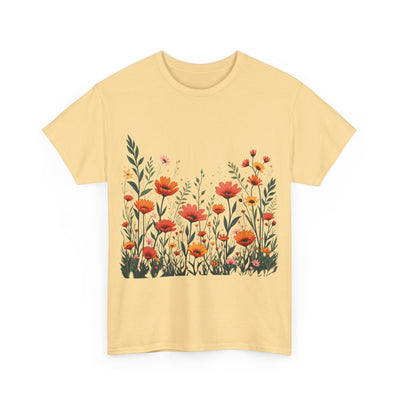 Wildflowers, Graphic T-Shirts for Women, Floral Shirt, Womens Short Sleeve, Ladies Graphic Tees #5102TTS