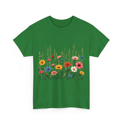Wildflowers, Graphic T-Shirts for Women, Floral Shirt, Womens Short Sleeve, Ladies Graphic Tees #5113TTS