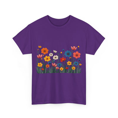 Wildflowers, Graphic T-Shirts for Women, Floral Shirt, Womens Short Sleeve, Ladies Graphic Tees #5112TTS