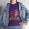 Wildflowers, Graphic T-Shirts for Women, Floral Shirt, Womens Short Sleeve, Ladies Graphic Tees #5122TTS