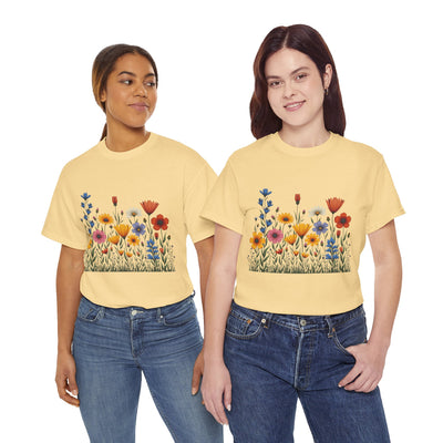 Wildflowers, Graphic T-Shirts for Women, Floral Shirt, Womens Short Sleeve, Ladies Graphic Tees #5116TTS