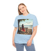 Have You Forgiven Your Ex?  Woman on Bench Looking at Waves, Forgiving T-Shirt, Forgiveness, Relationship Healing Top #5002STS