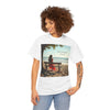 Have You Forgiven Your Ex?  Woman on Bench Looking at Waves, Forgiving T-Shirt, Forgiveness, Relationship Healing Top #5002STS
