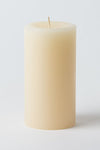 Mister Candle - Dripless 3" inch Diameter Assorted Wedding & Home Decoration Pillar Candles - Premium Wax Set (Ivory)