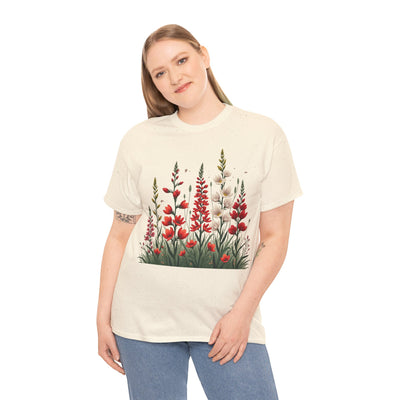 Wildflowers, Graphic T-Shirts for Women, Floral Shirt, Womens Short Sleeve, Ladies Graphic Tees #5122TTS