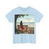 Have You Forgiven Your Ex?  Woman on Bench Looking at Waves, Forgiving T-Shirt, Forgiveness, Relationship Healing Top #5002STS