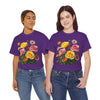 Wildflowers and Pink & Yellow Roses, Graphic T-Shirts for Women, Floral Shirt, Womens Short Sleeve, Ladies Graphic Tees #5148TTS