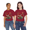 Wildflowers and Red Roses, Graphic T-Shirts for Women, Floral Shirt, Womens Short Sleeve, Ladies Graphic Tees #5129TTS