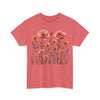 Wildflowers and Pink Roses, Graphic T-Shirts for Women, Floral Shirt, Womens Short Sleeve, Ladies Graphic Tees #5015TTS