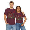 Wildflowers and a Red Rose, Graphic T-Shirts for Women, Floral Shirt, Womens Short Sleeve, Ladies Graphic Tees #5008TTS