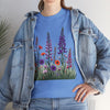 Wildflowers, Graphic T-Shirts for Women, Floral Shirt, Womens Short Sleeve, Ladies Graphic Tees #5125TTS