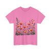 Wildflowers, Graphic T-Shirts for Women, Floral Shirt, Womens Short Sleeve, Ladies Graphic Tees #5102TTS