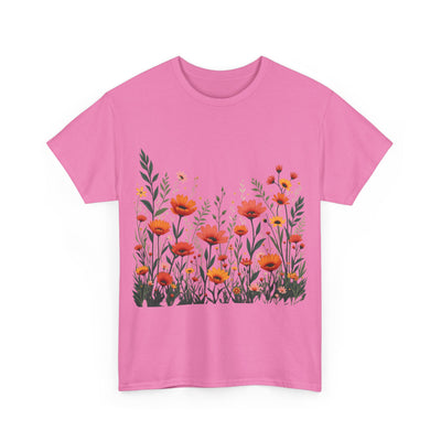 Wildflowers, Graphic T-Shirts for Women, Floral Shirt, Womens Short Sleeve, Ladies Graphic Tees #5102TTS