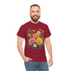 Wildflowers and Pink & Yellow Roses, Graphic T-Shirts for Women, Floral Shirt, Womens Short Sleeve, Ladies Graphic Tees #5144TTS