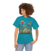 Wildflowers and Orange Roses, Graphic T-Shirts for Women, Floral Shirt, Womens Short Sleeve, Ladies Graphic Tees #5045TTS