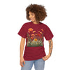 Wildflowers and Orange Roses, Graphic T-Shirts for Women, Floral Shirt, Womens Short Sleeve, Ladies Graphic Tees #5045TTS