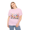Wildflowers, Graphic T-Shirts for Women, Floral Shirt, Womens Short Sleeve, Ladies Graphic Tees #5114TTS