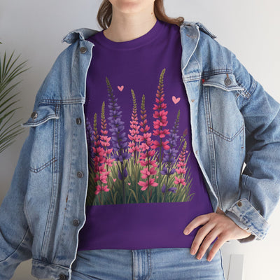 Wildflowers, Graphic T-Shirts for Women, Floral Shirt, Womens Short Sleeve, Ladies Graphic Tees #5119TTS