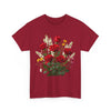 Wildflowers and Red Roses, Graphic T-Shirts for Women, Floral Shirt, Womens Short Sleeve, Ladies Graphic Tees #5128TTS