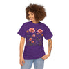 Wildflowers and Pink Roses, Graphic T-Shirts for Women, Floral Shirt, Womens Short Sleeve, Ladies Graphic Tees #5015TTS