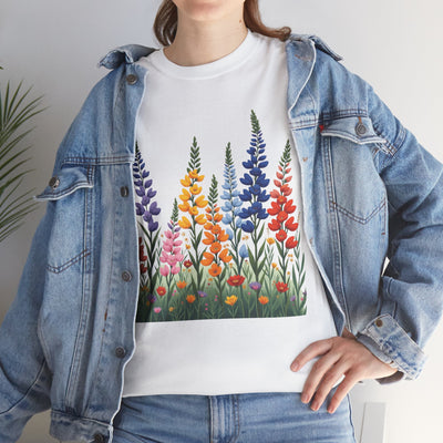 Wildflowers, Graphic T-Shirts for Women, Floral Shirt, Womens Short Sleeve, Ladies Graphic Tees #5120TTS