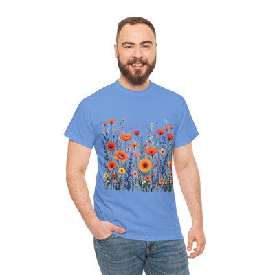 Wildflowers, Graphic T-Shirts for Women, Floral Shirt, Womens Short Sleeve, Ladies Graphic Tees #5105TTS