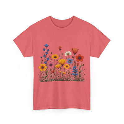 Wildflowers, Graphic T-Shirts for Women, Floral Shirt, Womens Short Sleeve, Ladies Graphic Tees #5116TTS