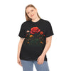 Wildflowers and a Red Rose, Graphic T-Shirts for Women, Floral Shirt, Womens Short Sleeve, Ladies Graphic Tees #5007TTS