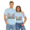 Wildflowers, Graphic T-Shirts for Women, Floral Shirt, Womens Short Sleeve, Ladies Graphic Tees #5112TTS