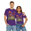 Wildflowers and Orange Roses, Graphic T-Shirts for Women, Floral Shirt, Womens Short Sleeve, Ladies Graphic Tees #5045TTS