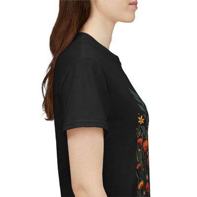Wildflowers, Graphic T-Shirts for Women, Floral Shirt, Womens Short Sleeve, Ladies Graphic Tees #5102TTS