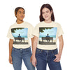 Have You Forgiven Your Ex?  Man on Bench Looking at Waves, Forgiving T-Shirt, Forgiveness, Relationship Healing Top #5005STS