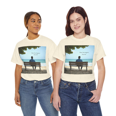 Have You Forgiven Your Ex?Man on Bench Looking at Waves, Forgiving T-Shirt, Forgiveness, Relationship Healing Top #5005STS