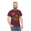 Wildflowers and Orange Roses, Graphic T-Shirts for Women, Floral Shirt, Womens Short Sleeve, Ladies Graphic Tees #5046TTS