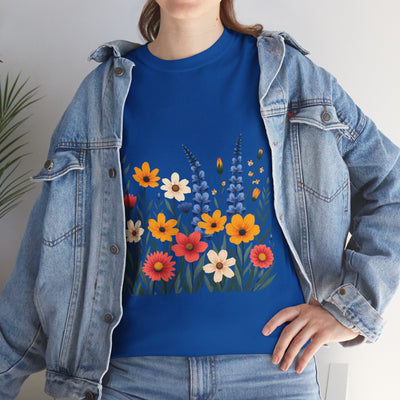 Wildflowers, Graphic T-Shirts for Women, Floral Shirt, Womens Short Sleeve, Ladies Graphic Tees #5111TTS