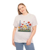Wildflowers, Graphic T-Shirts for Women, Floral Shirt, Womens Short Sleeve, Ladies Graphic Tees #5117TTS