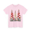 Wildflowers, Graphic T-Shirts for Women, Floral Shirt, Womens Short Sleeve, Ladies Graphic Tees #5123TTS