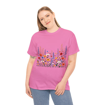 Wildflowers, Graphic T-Shirts for Women, Floral Shirt, Womens Short Sleeve, Ladies Graphic Tees #5107TTS
