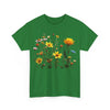 Wildflowers and a Yellow Rose, Graphic T-Shirts for Women, Floral Shirt, Womens Short Sleeve, Ladies Graphic Tees #5009TTS