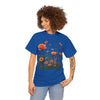 Wildflowers and Orange Roses, Graphic T-Shirts for Women, Floral Shirt, Womens Short Sleeve, Ladies Graphic Tees #5046TTS