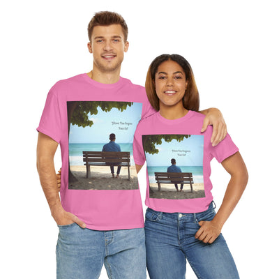 Have You Forgiven Your Ex?Man on Bench Looking at Waves, Forgiving T-Shirt, Forgiveness, Relationship Healing Top #5005STS