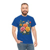 Wildflowers and Pink & Yellow Roses, Graphic T-Shirts for Women, Floral Shirt, Womens Short Sleeve, Ladies Graphic Tees #5144TTS