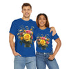 Wildflowers and Pink & Yellow Roses, Graphic T-Shirts for Women, Floral Shirt, Womens Short Sleeve, Ladies Graphic Tees #5143TTS