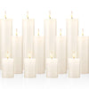 4 Sets 12 Pieces Ivory Pillar Candles Dripless Unscented Candles Paraffin Wax Tall Candles for Relaxation Wedding Spa Birthday Holiday Bath Party Restaurant Home Decor, 2'' x 3'', 2'' x 6'', 2'' x 9''