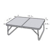 Ultralight Compact Mini Camping Table, Folding Side Low Table for Camp, Portable Table for Picnic,Travel, Beach - Lightweight Foldable Design, Ideal for Sitting on the Floor (Wooden color)
