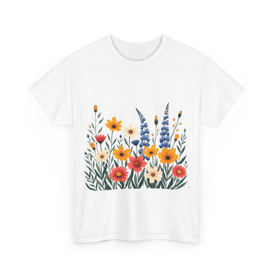 Wildflowers, Graphic T-Shirts for Women, Floral Shirt, Womens Short Sleeve, Ladies Graphic Tees #5111TTS