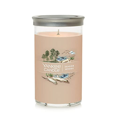 Yankee Candle Seaside Woods Signature Medium Pillar Candle, 14.25oz