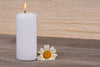 3 X 8 Inch Pillar Candles Set of 12 Bulk Event Pack Round Unscented Premium Wax Pillar Candles for Wedding, Spa, Party, Birthday, Holiday, Bath and Home Decor (3X8, White)