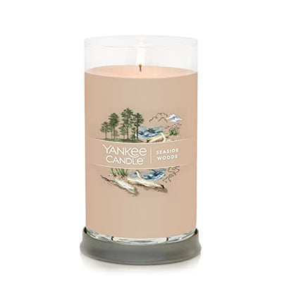 Yankee Candle Seaside Woods Signature Medium Pillar Candle, 14.25oz